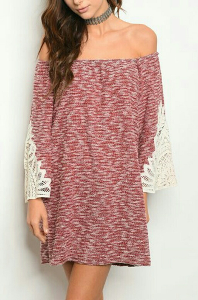 NWT VaVa By Joy Han Lace Accent Off Shoulder Dress